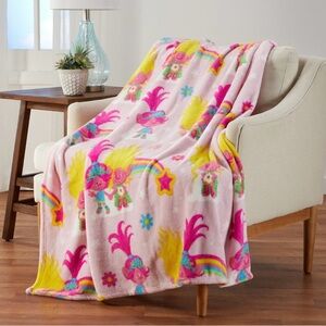 Trolls Throw Blanket Plush Perfect gift